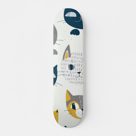 Katzenmuster Skateboard (Vorne)