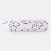 Katzenmuster Skateboard (Horizontal)