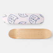 Katzenmuster Skateboard (Horizontal)