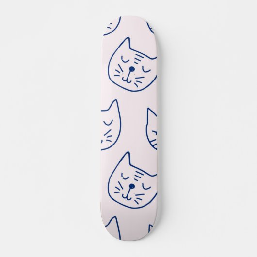 Katzenmuster Skateboard (Vorne)