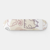 Katzenmuster Skateboard (Horizontal)