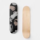 Katzenmuster Skateboard (Vorderseite)