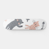 Katzenmuster Skateboard (Horizontal)