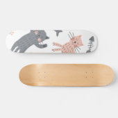 Katzenmuster Skateboard (Horizontal)