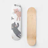Katzenmuster Skateboard (Vorderseite)