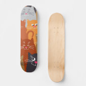 Katzenmuster Skateboard (Vorderseite)