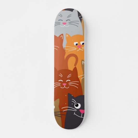 Katzenmuster Skateboard (Vorne)