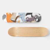Katzenmuster Skateboard (Horizontal)