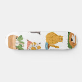 Katzenmuster Skateboard (Horizontal)