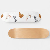 Katzenmuster Skateboard (Horizontal)