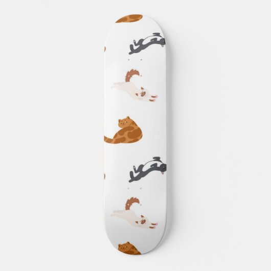 Katzenmuster Skateboard (Vorderseite)