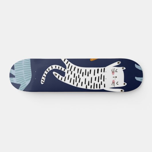 Katzenmuster Skateboard (Horizontal)