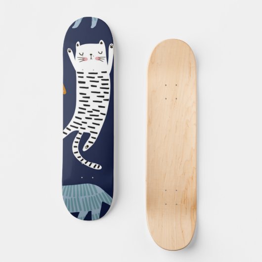 Katzenmuster Skateboard (Vorderseite)