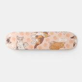 Katzenmuster Skateboard (Horizontal)