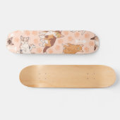 Katzenmuster Skateboard (Horizontal)