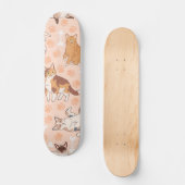 Katzenmuster Skateboard (Vorderseite)