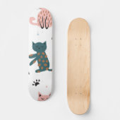 Katzenmuster Skateboard (Vorderseite)