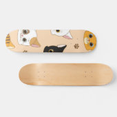Katzenmuster Skateboard (Horizontal)
