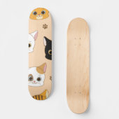 Katzenmuster Skateboard (Vorderseite)