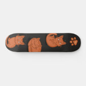 Katzenmuster Skateboard (Horizontal)