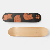 Katzenmuster Skateboard (Horizontal)