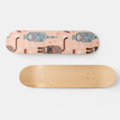 Katzenmuster Skateboard (Horizontal)