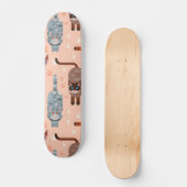 Katzenmuster Skateboard (Vorderseite)