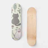 Katzenmuster Skateboard (Vorderseite)