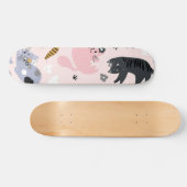 Katzenmuster Skateboard (Horizontal)