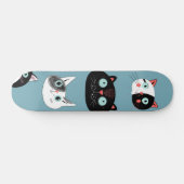 Katzenmuster Skateboard (Horizontal)