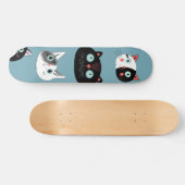 Katzenmuster Skateboard (Horizontal)
