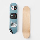 Katzenmuster Skateboard (Vorderseite)