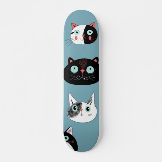 Katzenmuster Skateboard (Vorne)