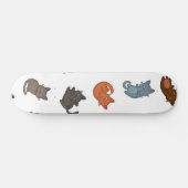 Katzenmuster Skateboard (Horizontal)
