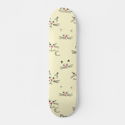 Katzenmuster Skateboard (Vorne)