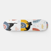 Katzenmuster Skateboard (Horizontal)