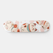 Katzenmuster Skateboard (Horizontal)