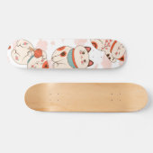 Katzenmuster Skateboard (Horizontal)