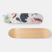 Katzenmuster Skateboard (Horizontal)