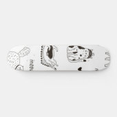 Katzenmuster Skateboard (Horizontal)