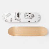 Katzenmuster Skateboard (Horizontal)