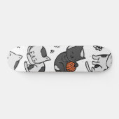 Katzenmuster Skateboard (Horizontal)