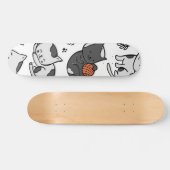 Katzenmuster Skateboard (Horizontal)