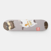 Katzenmuster Skateboard (Horizontal)