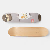 Katzenmuster Skateboard (Horizontal)