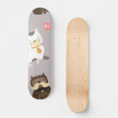 Katzenmuster Skateboard (Vorderseite)