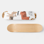 Katzenmuster Skateboard (Horizontal)