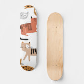 Katzenmuster Skateboard (Vorderseite)