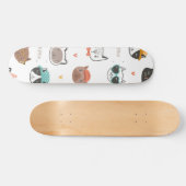 Katzenmuster Skateboard (Horizontal)