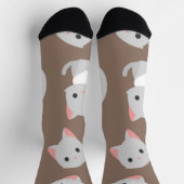 Katzenmuster Socken (Oben)